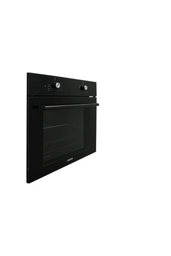 Luxell B66-S2 58 Lt A Enerji Sınıfı Analog Retro Yarım Boy Ankastre Fırın Siyah