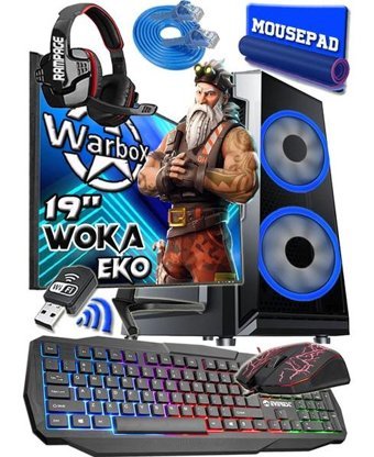 Warbox WOKA EKO Harici Radeon R7 240 Intel Core i7 2600 8 GB Ram 120 GB HDD + 120 GB SSD Tower FreeDos 19 inç Monitörlü Masaüstü Bilgisayar