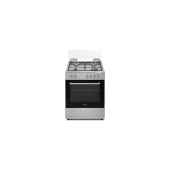 Simfer OSCAR 6845 56 Lt Ocaklı A Enerji Sınıfı Analog Retro Doğalgaz Tam Boy Solo Fırın Inox