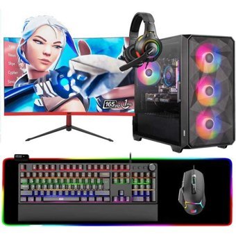 Dragos DRX6825 Harici GeForce RTX 3050 Intel Core i5 10400F 16 GB Ram 512 GB SSD Tower FreeDos 27 inç Monitörlü Masaüstü Bilgisayar