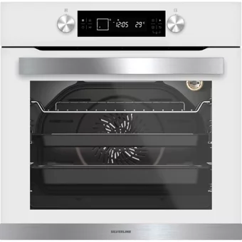 Silverline BO65E5W01 72 Lt A Enerji Sınıfı Dijital Retro Tam Boy Ankastre Fırın Beyaz