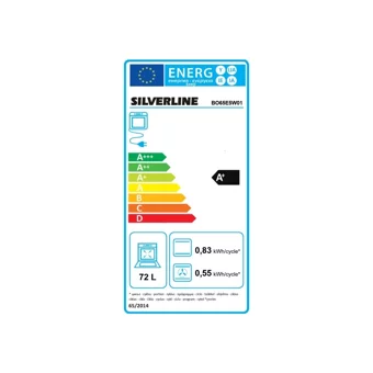 Silverline BO65E5W01 72 Lt A Enerji Sınıfı Dijital Retro Tam Boy Ankastre Fırın Beyaz