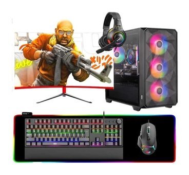 Dragos DRX6868 Harici GeForce RTX 3050 AMD Ryzen 5 5500 32 GB Ram 1 TB SSD Tower FreeDos 23.6 inç Monitörlü Masaüstü Bilgisayar