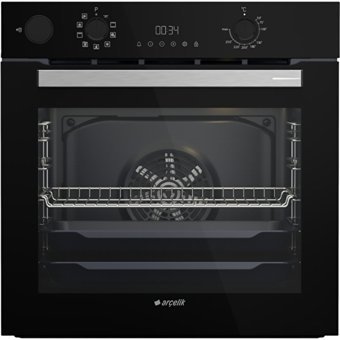 Arçelik AFC 360 S 72 Lt A+ Enerji Sınıfı Dijital Modern Tam Boy Ankastre Fırın Siyah