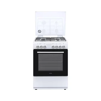 Vestel SF 9401 66 Lt Ocaklı A Enerji Sınıfı Analog Retro Doğalgaz Tam Boy Solo Fırın Beyaz