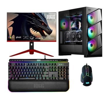 Dragos DRX6362 Harici GeForce RTX 4090 Intel Core i5 14600KF 16 GB Ram 2 TB SSD Tower FreeDos 27 inç Monitörlü Masaüstü Bilgisayar