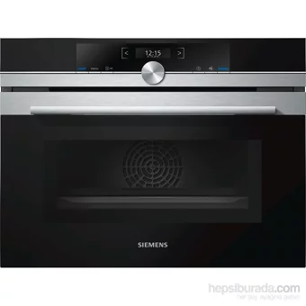 Siemens İQ700 CM633GBS1 45 Lt A Enerji Sınıfı Dijital Retro Tam Boy Ankastre Fırın Siyah