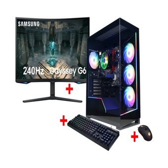 Gaming Plus CYBER Harici GeForce RTX 4060 Intel Core i5 14400F 32 GB Ram 2 TB SSD Tower Windows 11 Home 27 inç Monitörlü Masaüstü Bilgisayar