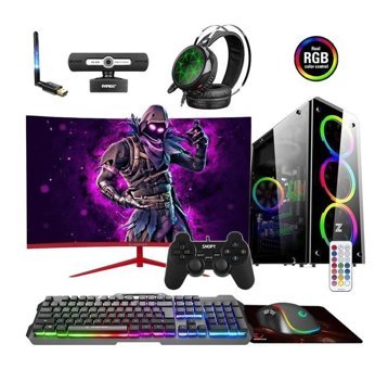 Zeiron AMX15 Harici Radeon RX 550 AMD Ryzen 5 3600 8 GB Ram 1 TB HDD + 120 GB SSD Tower FreeDos 27 inç Monitörlü Masaüstü Bilgisayar