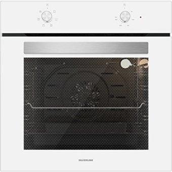 Silverline BO6501W01 72 Lt A Enerji Sınıfı Analog Retro Tam Boy Ankastre Fırın Beyaz