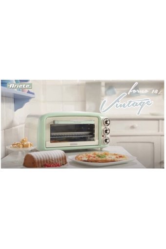 Ariete VİNTAGE A+ Enerji Sınıfı Analog Retro Yarım Boy Solo Fırın Yeşil