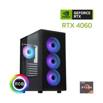 Güneysu Gaming Harici GeForce RTX 4060 AMD Ryzen 5 7500F 16 GB Ram DDR5 1 TB SSD Tower FreeDos Masaüstü Bilgisayar