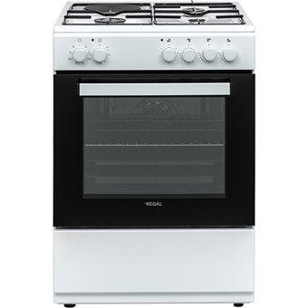 Regal SF 6061 66 Lt Ocaklı A Enerji Sınıfı Analog Retro Doğalgaz Tam Boy Solo Fırın Beyaz
