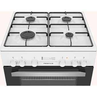 Profilo FRTSR13DBD 66 Lt Ocaklı A Enerji Sınıfı Analog Retro Elektrikli Tam Boy Solo Fırın Beyaz