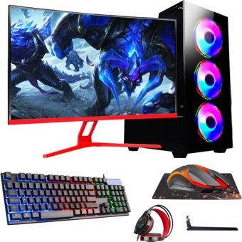 Ramtech RG505-0160 Harici GeForce RTX 3060 Ti AMD Ryzen 5 5500 32 GB Ram 1 TB HDD + 512 GB SSD Tower FreeDos 27 inç Monitörlü Masaüstü Bilgisayar