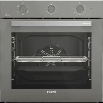 Arçelik AFC 231 G 72 Lt A Enerji Sınıfı Analog Modern Tam Boy Ankastre Fırın Gri