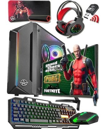 Warbox DEAD EKO Harici Radeon R7 240 Intel Core i5 750 8 GB Ram 120 GB HDD + 128 GB SSD Tower FreeDos 19.5 inç Monitörlü Masaüstü Bilgisayar