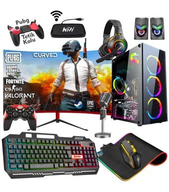Zeiron FX50 Harici GeForce GT 730 Intel Core i5 3470 16 GB Ram 1 TB HDD + 256 GB SSD Tower FreeDos 23.8 inç Monitörlü Masaüstü Bilgisayar