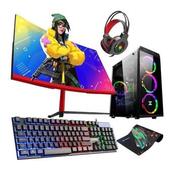 Zeiron AMX60 Harici Radeon RX 550 AMD Ryzen 5 3600 16 GB Ram 1 TB HDD + 240 GB SSD Tower FreeDos 23.8 inç Monitörlü Masaüstü Bilgisayar