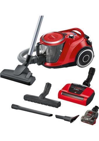 Bosch BGS41PET1 750 W Hepa Filtreli 2.4 lt Kapasiteli Toz Torbasız Süpürge Kırmızı