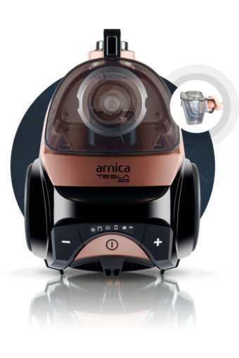 Arnica ET14320 750 W Hepa Filtreli 3 lt Kapasiteli Toz Torbasız Süpürge Silver Siyah