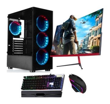 Oleas EX50 Harici GeForce GT 730 Intel Core i5 3470 16 GB Ram 1 TB HDD + 256 GB SSD Tower FreeDos 23.6 inç Monitörlü Masaüstü Bilgisayar