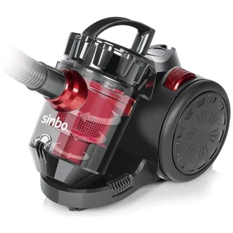 Sinbo SVC8605 890 W 1.5 lt Kapasiteli Toz Torbasız Süpürge Kırmızı Siyah