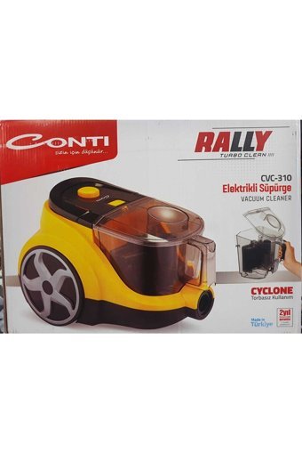 Conti CVC-310 Rally 850 W Hepa Filtreli 2.5 lt Kapasiteli Toz Torbasız Süpürge Sarı