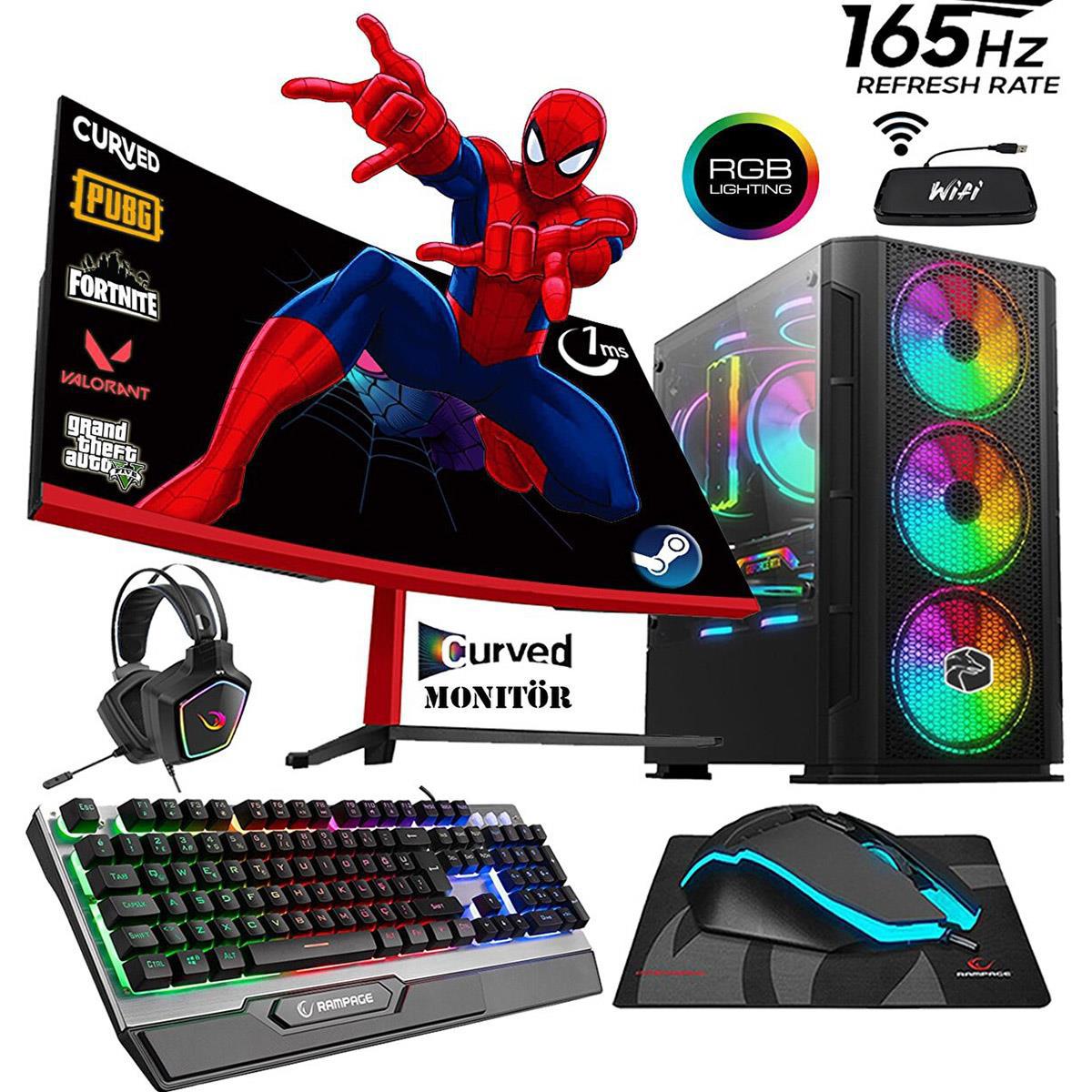 Zeiron SP25 Harici Radeon RX 550 AMD Ryzen 5 3600 16 GB Ram DDR4 1 TB HDD + 1 TB SSD Tower FreeDos Masaüstü Bilgisayar