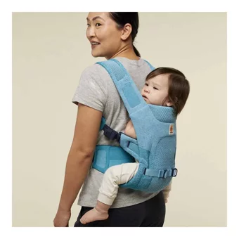 Ergobaby Aerloom 360 15 kg Kapasiteli Oturaklı Her Yöne Yenidoğan Kanguru Turkuaz