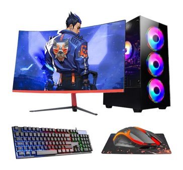 Ramtech FullForce FF541 Harici GeForce RTX 3050 Intel Core i5 10400F 16 GB Ram 1 TB HDD + 256 GB SSD Tower FreeDos 23.6 inç Monitörlü Masaüstü Bilgisayar
