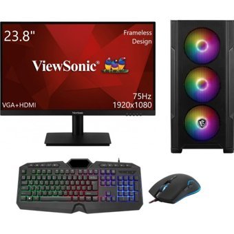 Go Gamer GO237DS Harici GeForce GTX 1650 Intel Core i3 12100F 16 GB Ram 1 TB HDD + 128 GB SSD Tower Windows 11 Pro 23.8 inç Monitörlü Masaüstü Bilgisayar