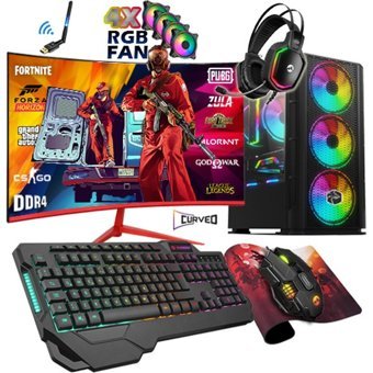 Zeiron STELLA X7 Harici Radeon RX 550 AMD Ryzen 5 3600 16 GB Ram 1 TB HDD + 256 GB SSD Tower FreeDos 23.8 inç Monitörlü Masaüstü Bilgisayar