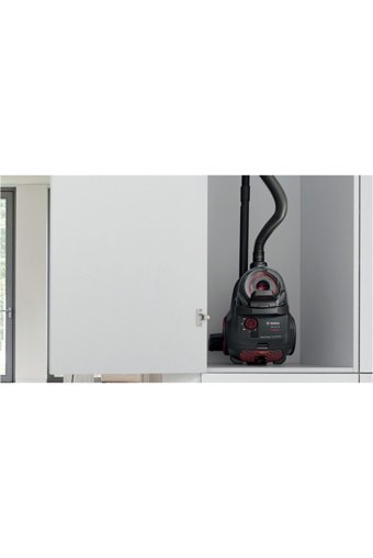 Bosch BGC21POW1 750 W Hepa Filtreli 2 lt Kapasiteli Toz Torbasız Süpürge Kırmızı Siyah