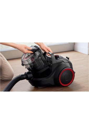 Bosch BGC21POW1 750 W Hepa Filtreli 2 lt Kapasiteli Toz Torbasız Süpürge Kırmızı Siyah