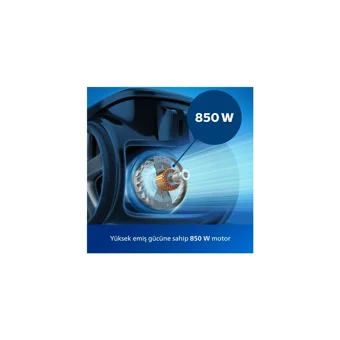 Philips Power Cyclone 4 850 W Hepa Filtreli 1.3 lt Kapasiteli Toz Torbasız Süpürge Beyaz