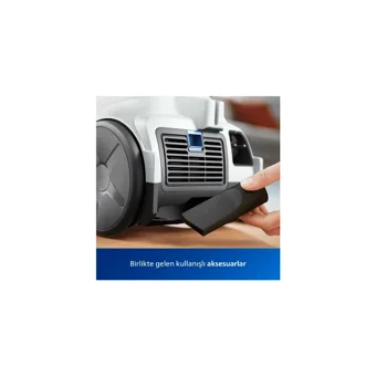 Philips Power Cyclone 4 850 W Hepa Filtreli 1.3 lt Kapasiteli Toz Torbasız Süpürge Beyaz