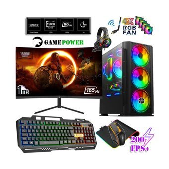 Zeiron GPR22 Harici GeForce GTX 1050 Ti AMD Ryzen 5 3600 32 GB Ram 1 TB HDD + 256 GB SSD Tower FreeDos 23.6 inç Monitörlü Masaüstü Bilgisayar