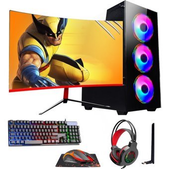 Ramtech RG505-069 Harici Radeon RX 550 AMD Ryzen 5 5500 32 GB Ram 1 TB HDD + 256 GB SSD Tower FreeDos 23.6 inç Monitörlü Masaüstü Bilgisayar