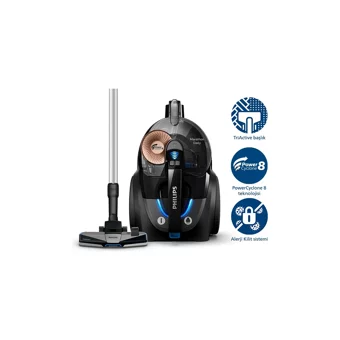 Philips Marathon Ultimate XB7150 900 W Hepa Filtreli 2 lt Kapasiteli Toz Torbasız Süpürge Siyah