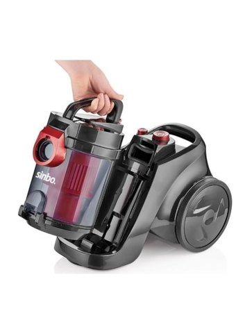 Sinbo SVC-8601 890 W 3.5 lt Kapasiteli Toz Torbasız Süpürge Kırmızı Siyah