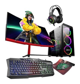 Zeiron RSX70 Harici GeForce GTX 1650 AMD Ryzen 5 5600X 32 GB Ram 1 TB HDD + 256 GB SSD Tower FreeDos 23.8 inç Monitörlü Masaüstü Bilgisayar