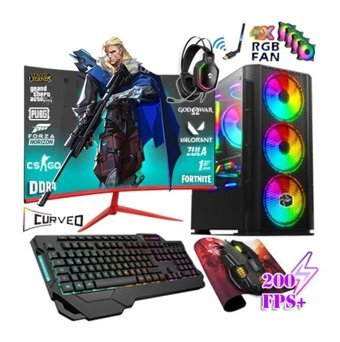 Zeiron NCX55 Harici Radeon RX 580 AMD Ryzen 5 3600 32 GB Ram 1 TB HDD + 256 GB SSD Tower FreeDos 23.8 inç Monitörlü Masaüstü Bilgisayar