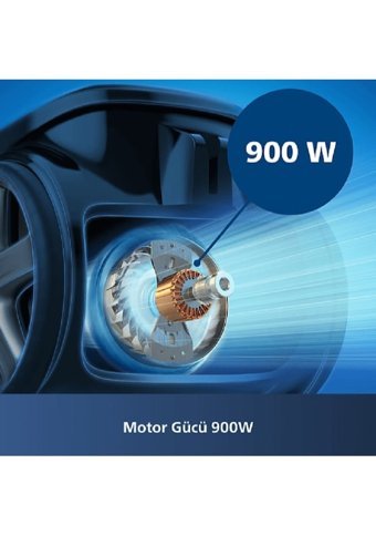 Philips Marathon Daily XB7151 900 W Hepa Filtreli 2 lt Kapasiteli Toz Torbasız Süpürge Altın Siyah