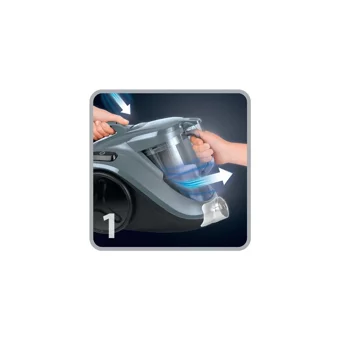 Rowenta RQ3760TR Compact Power Cyclonic 750 W Hepa Filtreli 1.5 lt Kapasiteli Toz Torbasız Süpürge Gri