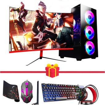 Ramtech DG392 Harici GeForce RTX 3060 Ti Intel Core i5 4570 16 GB Ram 1 TB HDD + 256 GB SSD Tower FreeDos 23.6 inç Monitörlü Masaüstü Bilgisayar