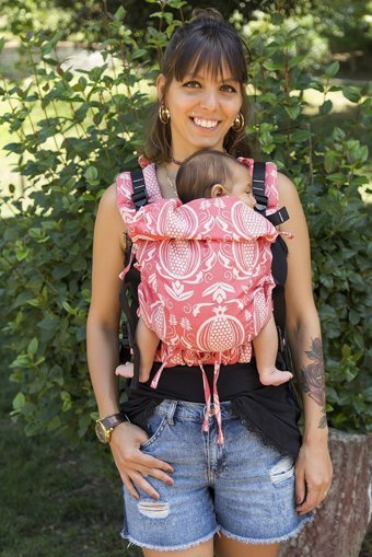 Huggyberry Nar Scarlett 3-20 kg Kapasiteli Yenidoğan Kanguru Pembe