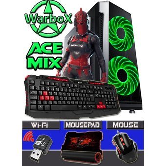Warbox ACE MİX Harici Radeon R5 230 Intel Core i3 4150 8 GB Ram 120 GB HDD + 120 GB SSD Tower FreeDos Masaüstü Bilgisayar