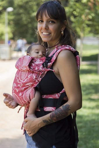Huggyberry Nar Scarlett 3-20 kg Kapasiteli Yenidoğan Kanguru Pembe