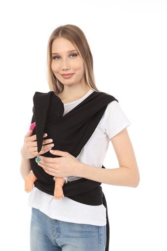 Luvmabelly Myra9050 3.5-15 kg Kapasiteli Her Yöne Yenidoğan Kanguru Siyah